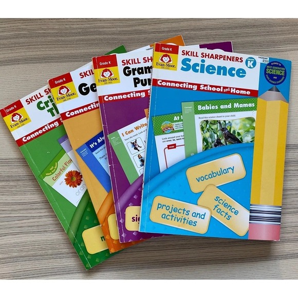 Evan Moor Other - Kindergarten Science Grammar Geography Critical Thinking Homeschool Curriculum K